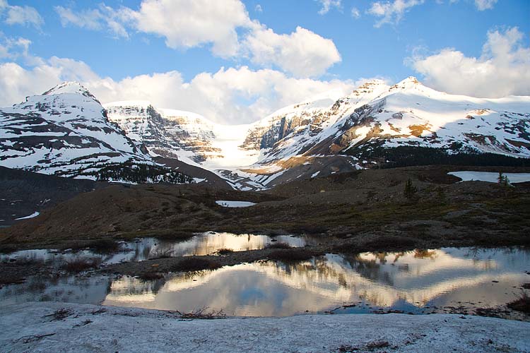 Sunrise at the Icefields Center
