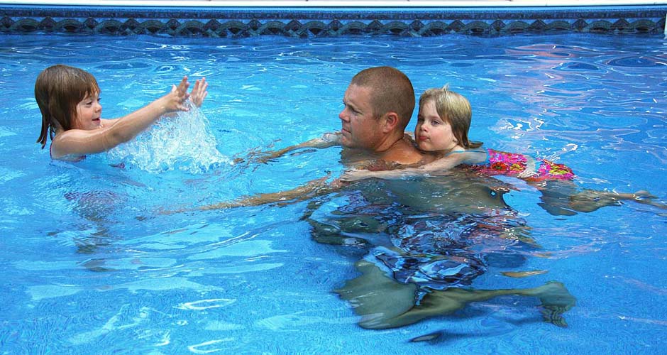 In the Pool with Daddy