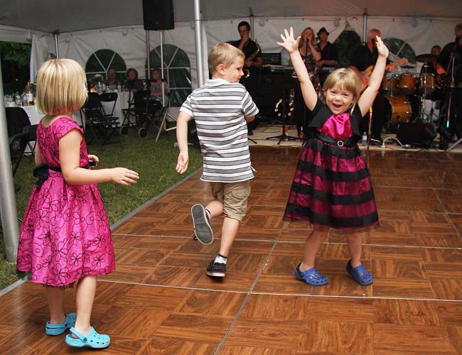 Rachel, Teagan and Austin on the Dance Floor