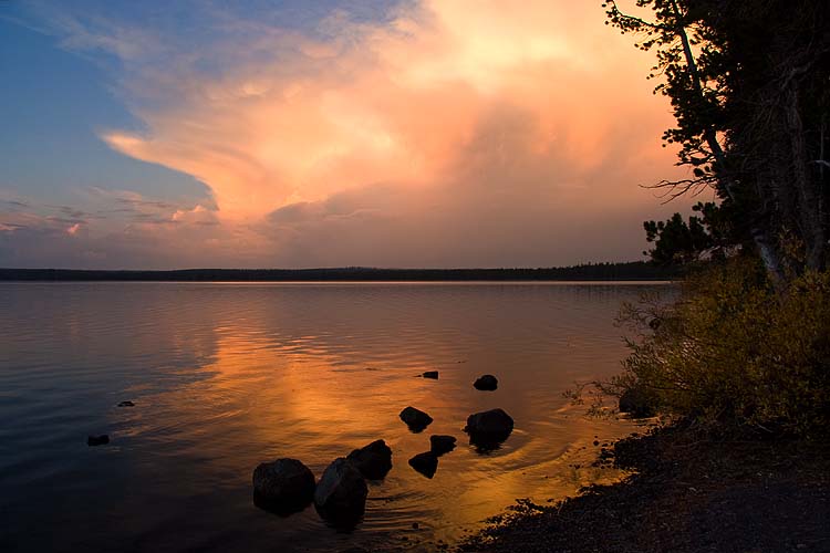 Sunset, Lewis Lake