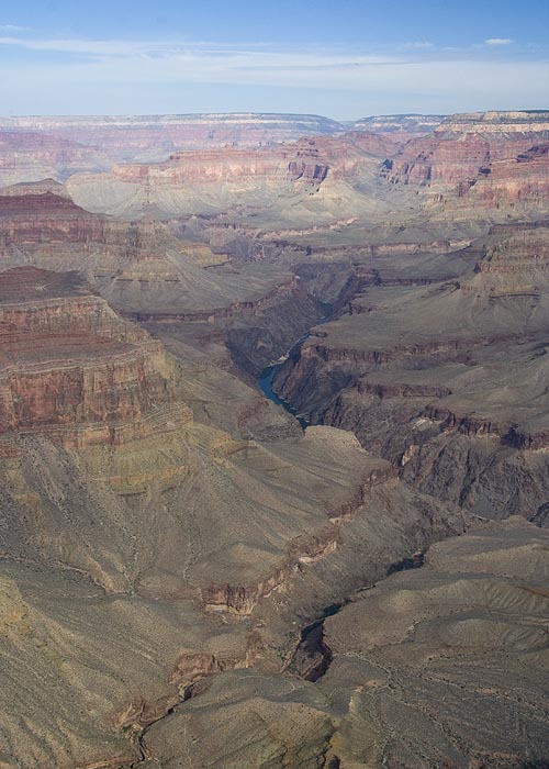 the Colorado River at the Bottom of the Canyon