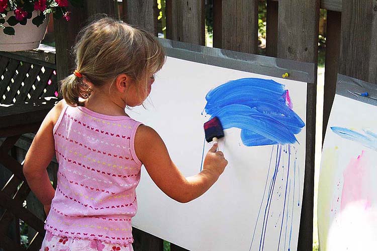 Teagan at "Art Camp"