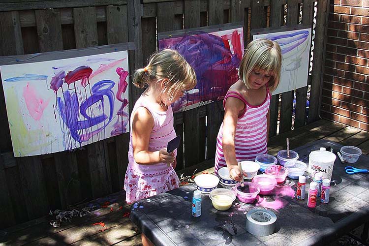 Painting out on the Deck