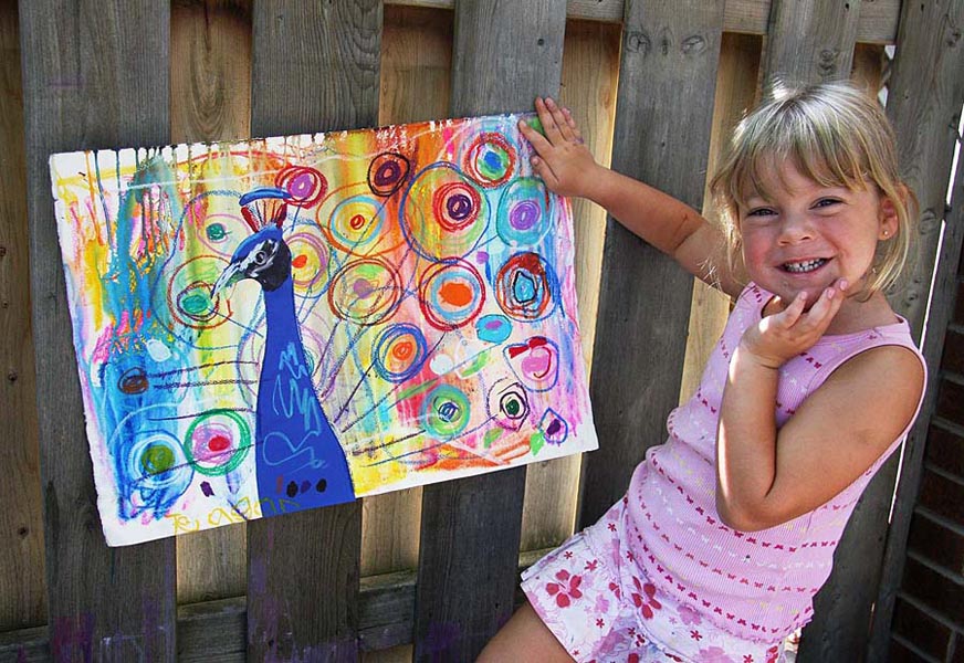 Teagan's Wonderful Finished Peacock 