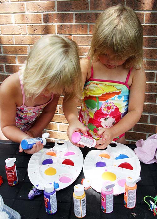 Some More Art - Preparing the Paint Palettes
