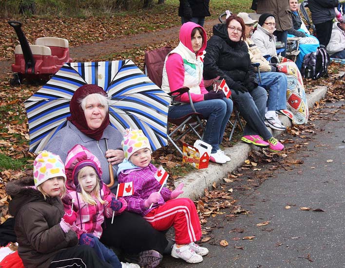 Watching the Parade is a Family Affair