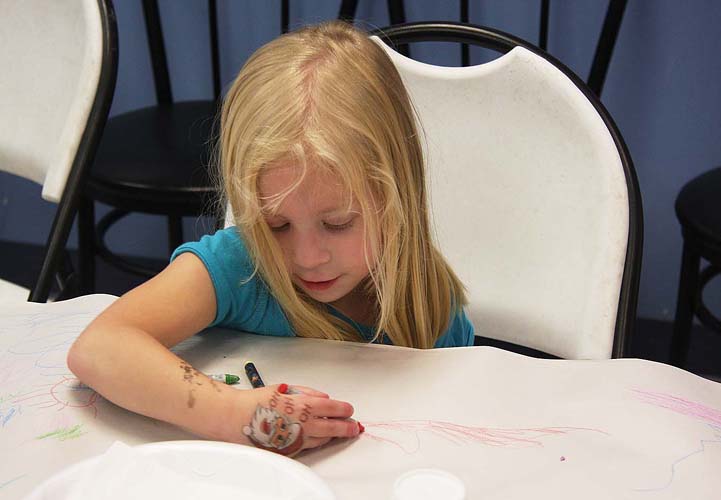 Colouring While Waiting for the Cupcakes