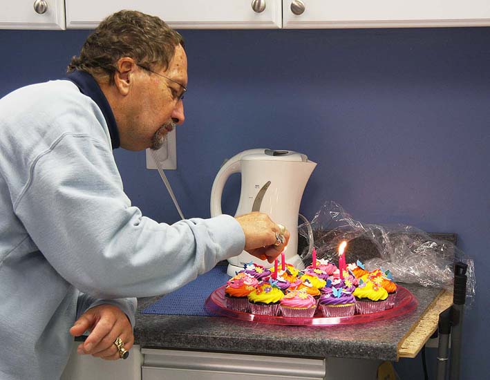 Grandpa Lights the Candles