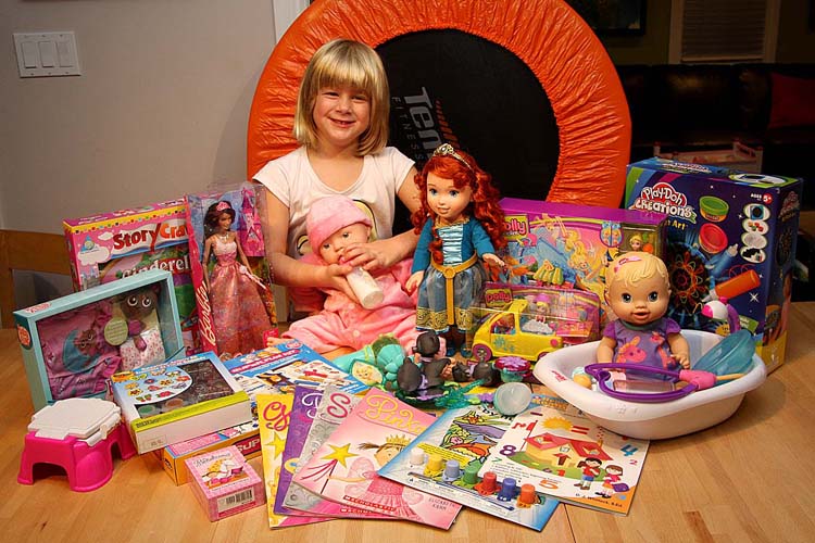 the Birthday Girl with all Her Gifts