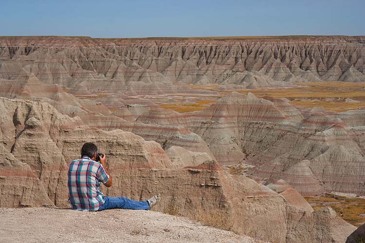 Taking a Photo at Big Badlands Overlook