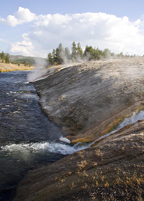 Flowing Into the Firehole River