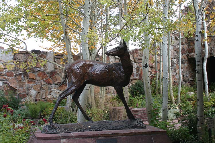 Deer in the Courtyard