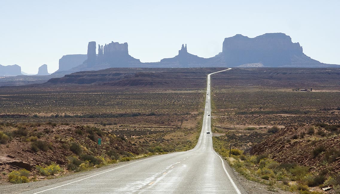 Heading West Across Monument Valley