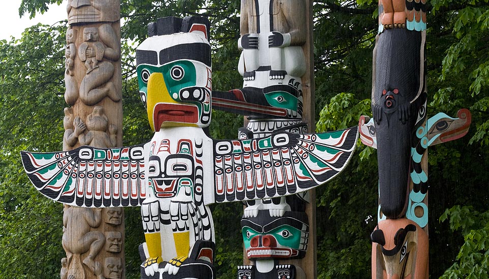 Totem Poles, Stanley Park, Vancouver