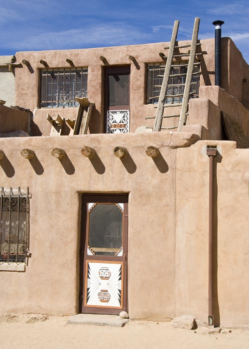 Doors with Painted Acoma Designs