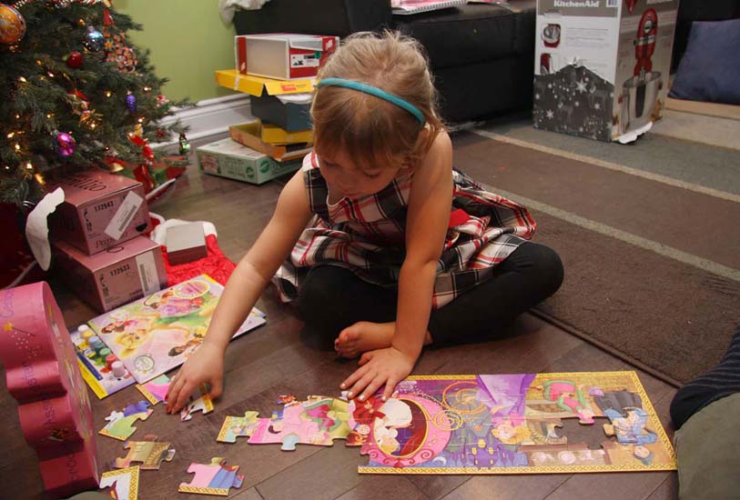 Teagan Makes A Puzzle