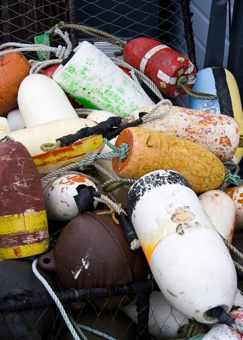 Piles of Colourful  Floats