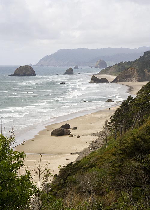 View of the Beach Far Below