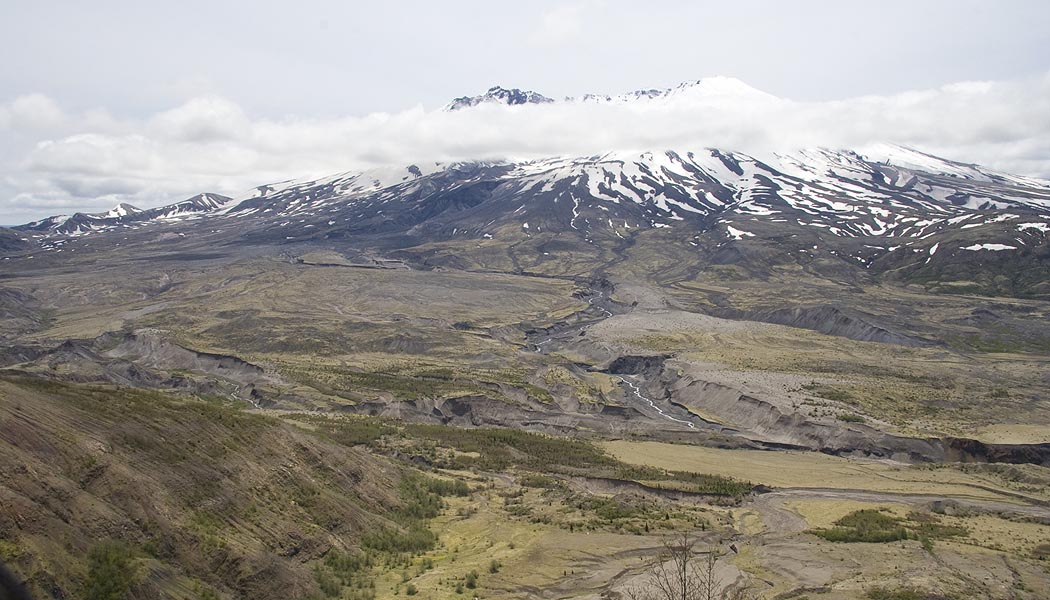 Snow-Covered Volcano