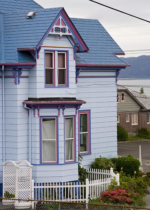 Blue with Purple Trim