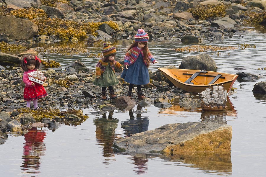 Sailing Boats at Low Tide