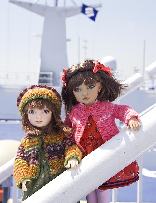 Byuri and Nami on the Ferry