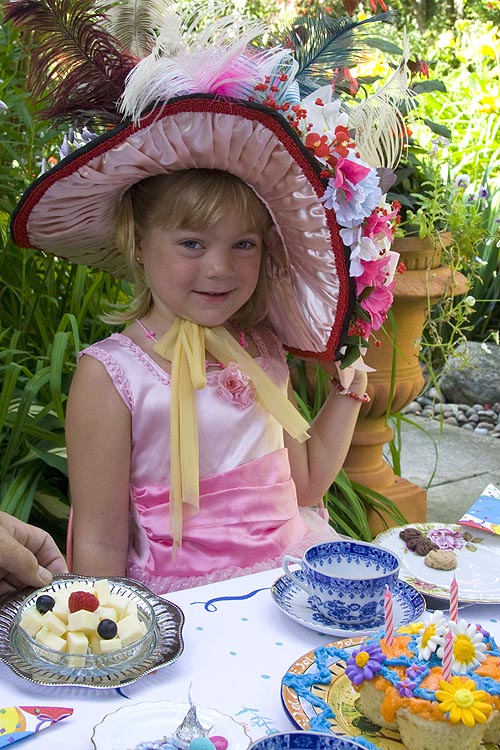 Teagan with her Big Hat