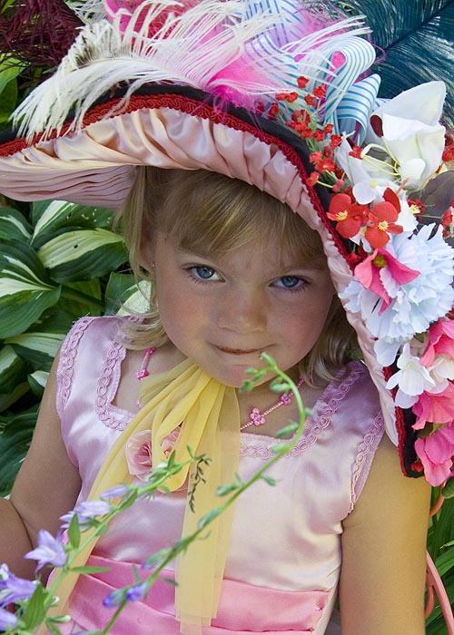 Hiding Behind the Flowers