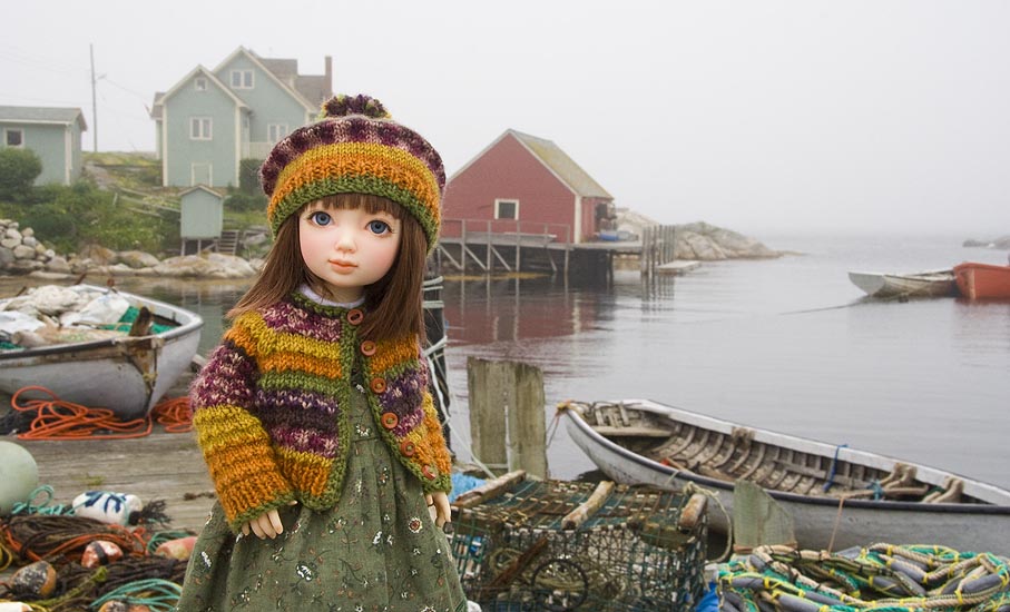 Nami at Peggy's Cove