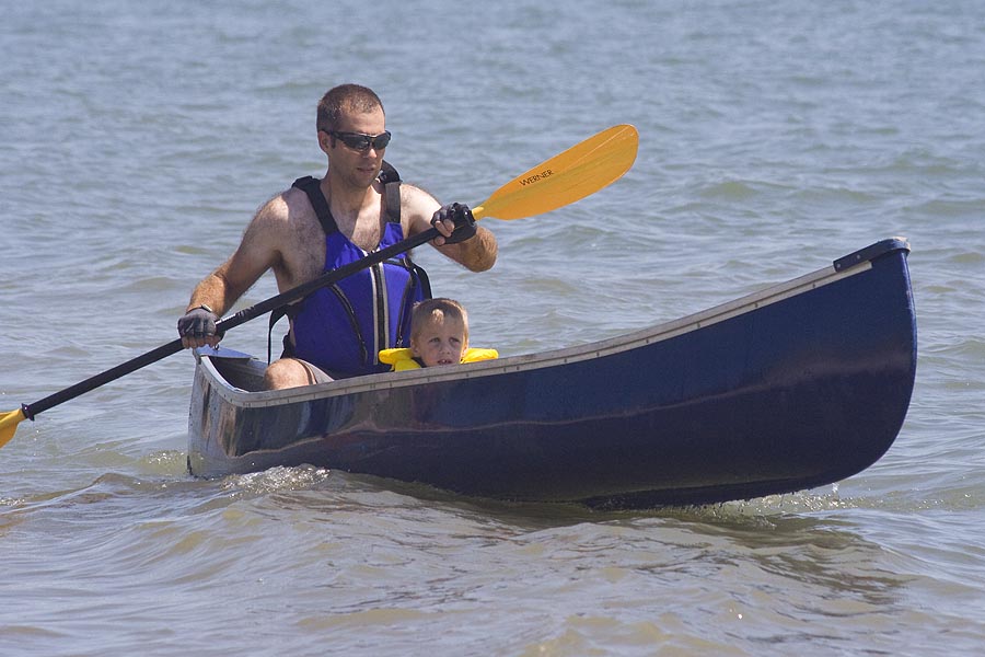 Andrew Does Like Going Out in the Canoe with his Dad