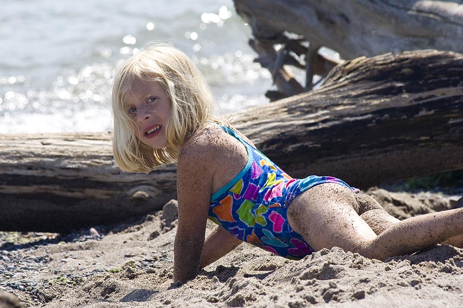 Natalya Enjoying the Sand