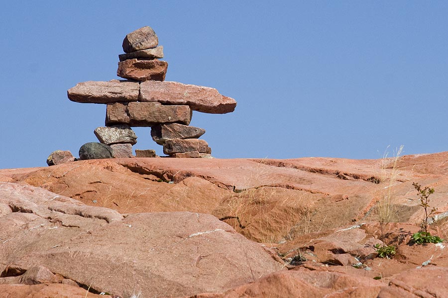 Red Inukshuk