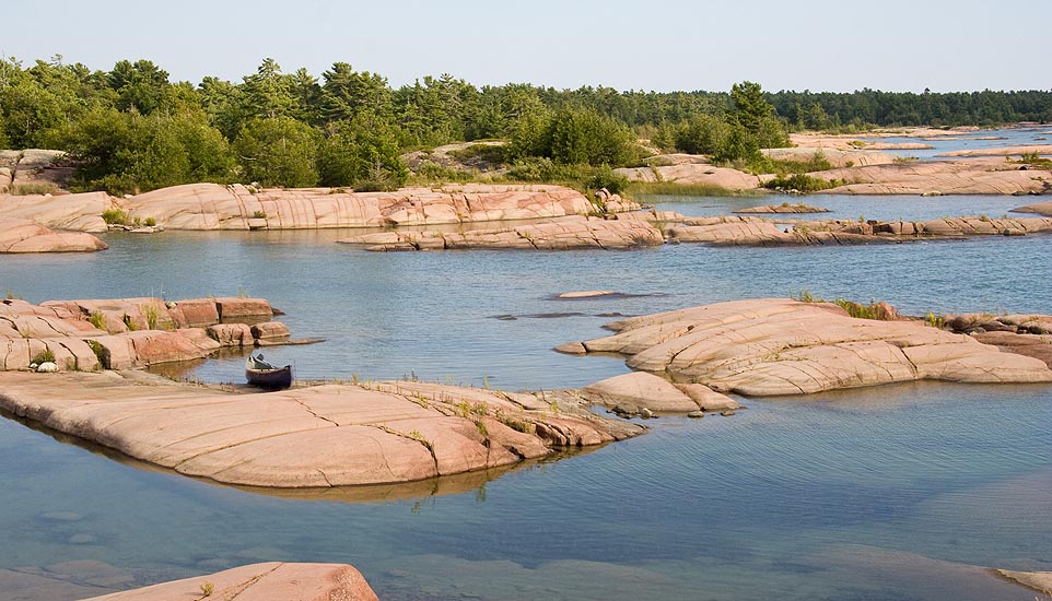 Canoe on the Rocks