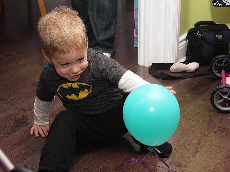 Andrew Goes After a Turquoise Balloon