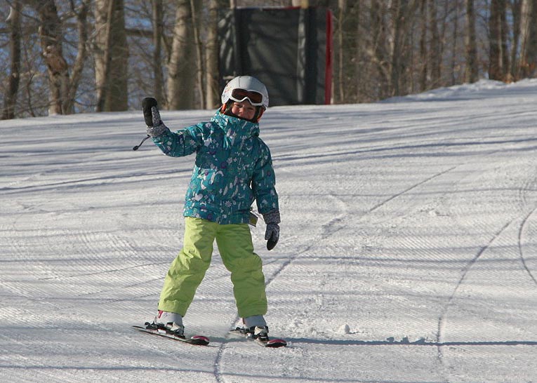 Teagan Coming Down the Hill