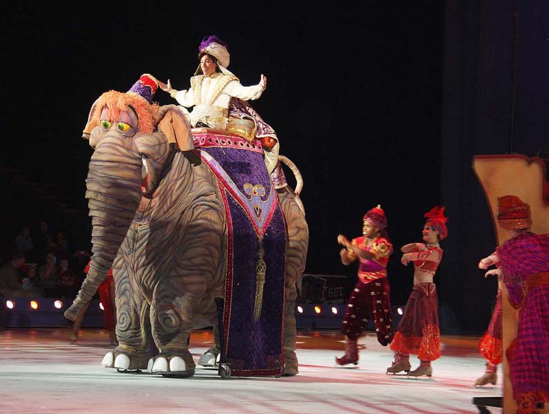 Aladdin on his Elephant