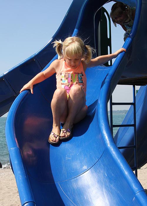 Coming Down the Slide