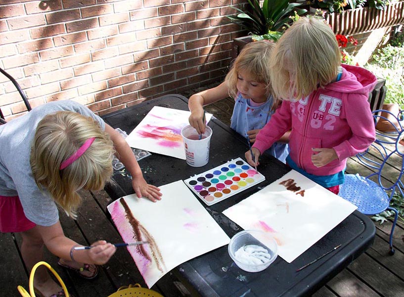 Making Water-Colour Backgrounds