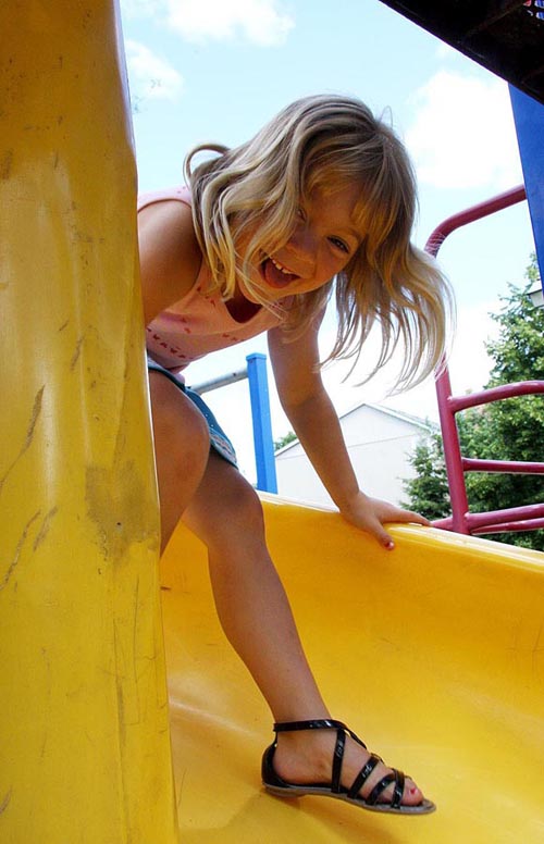 Coming Down the Slide
