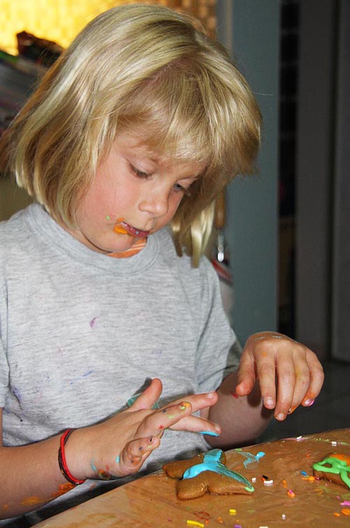 Rachel Paints a Butterfly