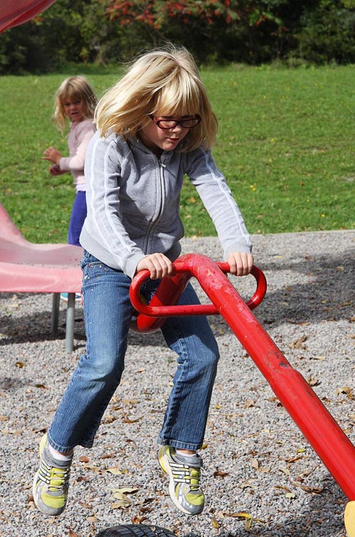 Rachel on the Teeter-Totter