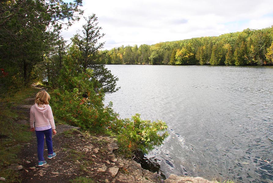 Hiking Along the Lake