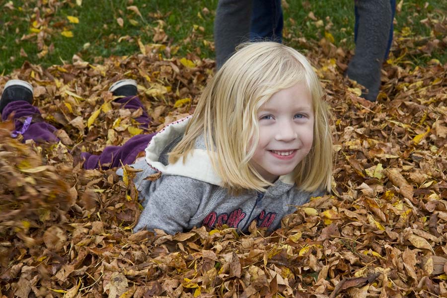 Jumping in the Leaves