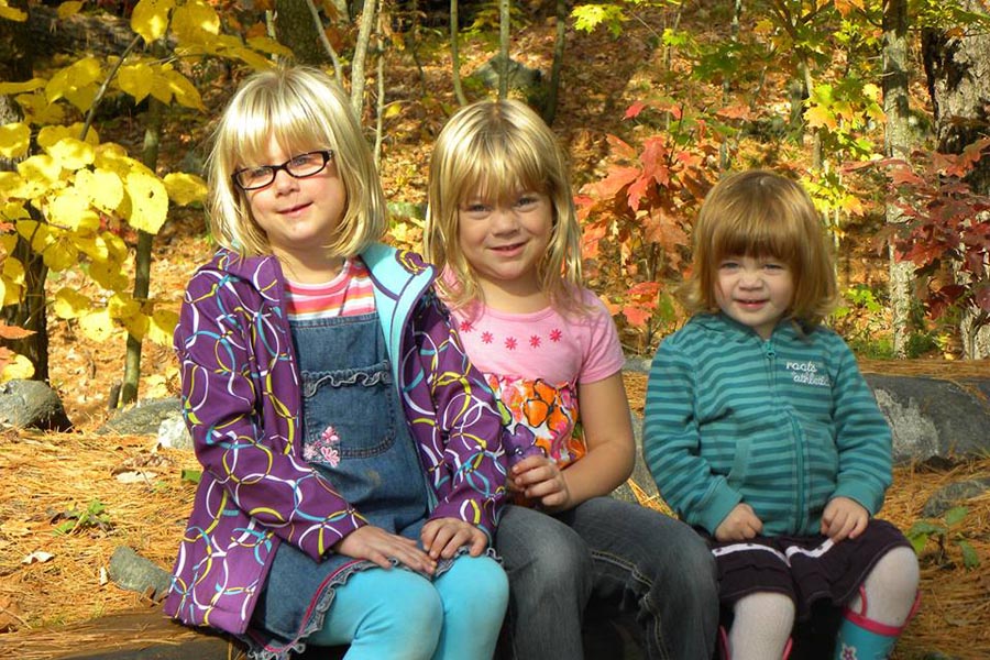 Three Girls in the Fall