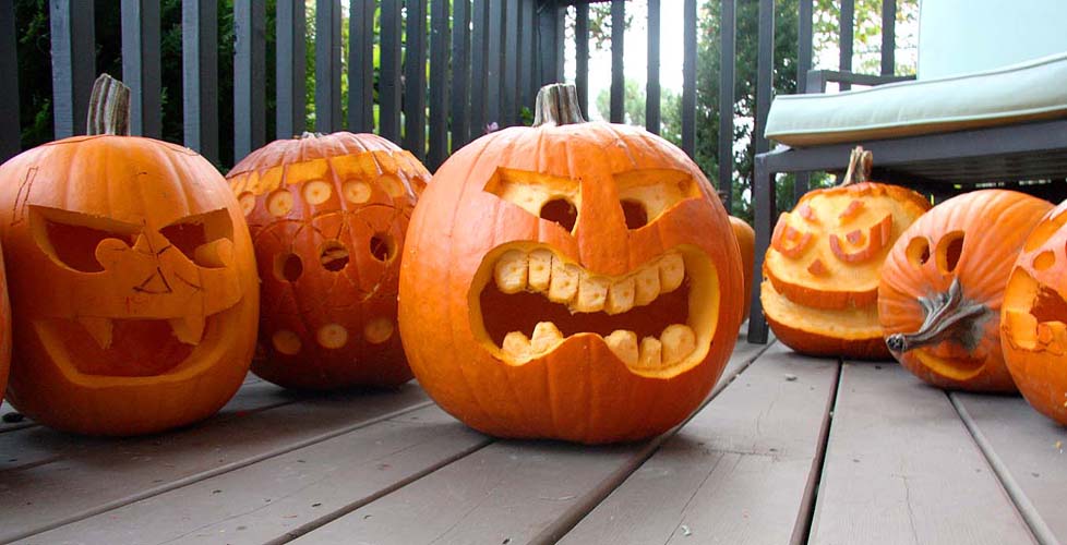 Finished Jack-O-Lanterns