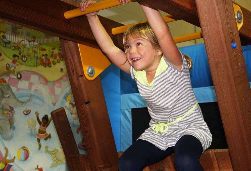 Teagan on the Monkey Bars