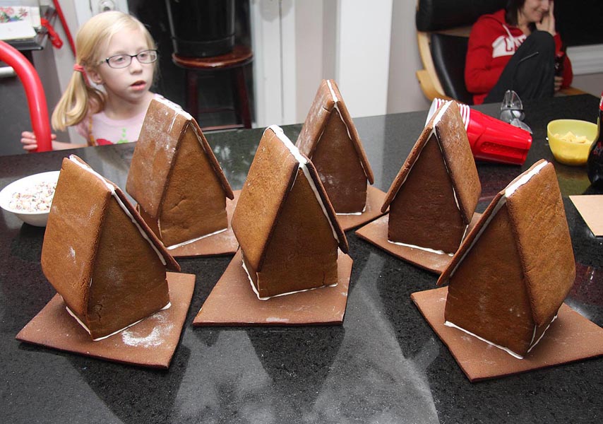 Gingerbread Houses Waiting to be Decorated