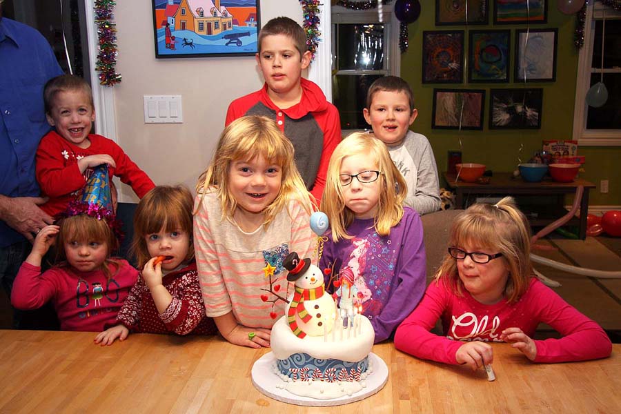 Everyone with the Cake