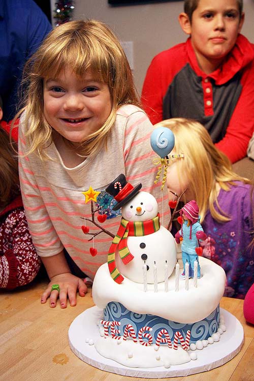 Teagan and Her Cake
