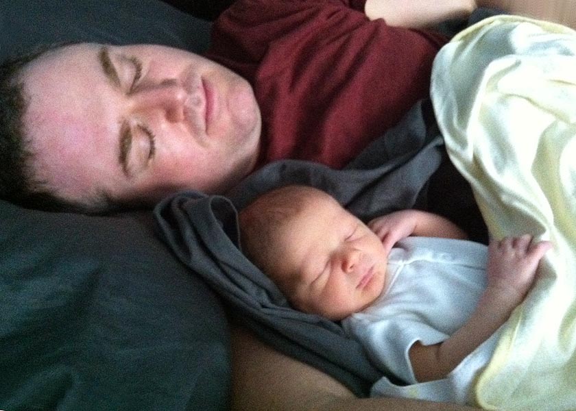 Napping with Daddy